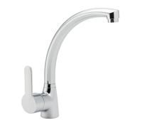 Clever Araya Mercia Urban - Grifo mezclador para cocina, acabado cromado, sin colas, mango monomando con diseño de caño giratorio