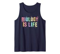 Clever Biology Is Life Stem Trip Teacher Inspire Nerd Tech Camiseta sin Mangas