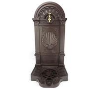 Clever-Deko Fuente de pared exterior, grifo de agua, dispensador, antiguo, retro, Art Nouveau, gótico, conexión jardín