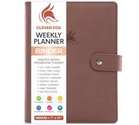 Clever Fox Agenda semanal - Planificador de establecimiento de objetivos para gestin del tiempo y tareas semanales - Organizador de trabajo y vi