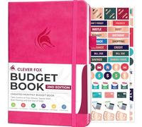 Clever Fox Budget Book 2.0 - Planificador financiero y cuaderno de seguimiento de gastos. Organizador mensual de dinero para presupuestos, compacto, 13,5 x 19 cm (rosa intenso)