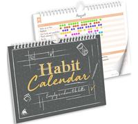 Clever Fox Calendario de hábitos - Rastreador de hábitos inspiradores para hábitos atómicos - Colorido diario planificador de hábitos y objetivos para aumentar la productividad y convertirse en tu
