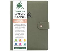 Clever Fox Carpeta planificadora semanal - Planificador de establecimiento de objetivos para gestin del tiempo y tareas semanales - Organizador