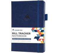 Clever Fox Cuaderno de seguimiento de facturas, organizador mensual de pagos de facturas y finanzas del hogar con bolsillo, planificador eficiente de presupuesto y gastos, libro de contabilidad para