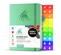 Clever Fox Daily Planner - Notebook de planificacin sin fecha con horario horario y lista de tareas pendientes - Tarea personal y organizador de tra