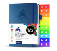 Clever Fox Daily Planner - Notebook de planificacin sin fecha con horario por hora y lista de tareas pendientes - Organizador de tareas y trabajo de