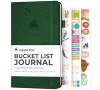 Clever Fox Diario de bolsillo para lista de cubos - Inspiradora lista de cubos y libro de viaje para aventuras - Cuaderno motivacional de lista de cubos para uso personal y parejas - 3.8 x 6.5