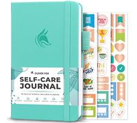 Clever Fox Diario de cuidado personal, cuaderno de reflexión diaria, planificador de salud mental y desarrollo personal, registro de meditación y estado de ánimo, bolsillo (turquesa)