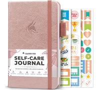 Clever Fox Diario de cuidado personal, cuaderno de reflexión diaria, planificador de salud mental y desarrollo personal, registro de meditación y estado de ánimo, bolsillo (oro rosa)