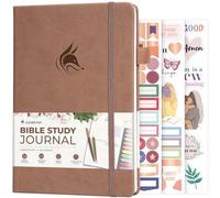 Clever Fox Diario de estudio bíblico - Cuaderno de notas de la iglesia - Kit de toma de notas y diario - Regalos religiosos y accesorios basados en la fe (terracota oscura)