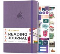 Clever Fox Diario de Lectura - Registro de Reseñas de Libros - Accesorios de Regalo para Amantes de la Lectura - Diario de Libros para Niños y Adultos - A5, 14.7cm x 21.1cm (Lavanda)