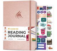 Clever Fox Diario de lectura, registro de reseñas de libros guiados con rastreador de lectura, accesorios de libros de regalo para amantes de la lectura, diario de seguimiento de libros para niños y