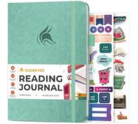 Clever Fox Diario de lectura, registro de reseñas de libros guiados con rastreador de lectura, accesorios de libros de regalo para amantes de la lectura, diario de seguimiento de libros para niños y