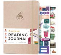 Clever Fox Diario de lectura, registro de reseñas guiadas con rastreador de lectura, accesorios de libro de regalo para los amantes de la lectura, diario de seguimiento de libros para niños y adultos,