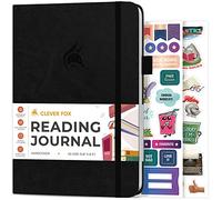 Clever Fox Diario de lectura, registro de reseñas guiadas con rastreador de lectura, accesorios de libro de regalo para los amantes de la lectura, diario de seguimiento de libros para niños y adultos,