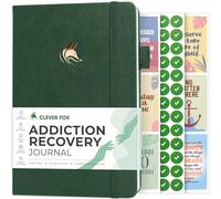 Clever Fox Diario de recuperación de adicciones, libro de trabajo guiado de sobriedad para alcohol, drogas, juegos de azar, comer y otras adicciones, planificador diario para apoyar el progreso de la