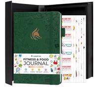 Clever Fox Fitness and Food Journal Premium - Tracker de comida y prdida de peso de entrenamiento diario guiado para mujeres y hombres - Planificado