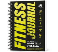 Clever Fox Fitness Journal Libro de registro de entrenamiento: diario de entrenamiento diario para mujeres y hombres. Cubierta laminada encuadern