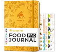 Clever Fox Food Journal Pro - Planificador de dieta y bienestar para mujeres y hombres - Diario de prdida de peso con rastreador de caloras - R