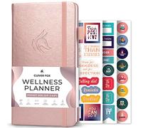 Clever Fox Planificador de bienestar: registro semanal y diario de salud y bienestar, diario de alimentos y planificador de comidas para contar calorías, cuaderno de seguimiento médico