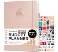 Clever Fox Planificador de presupuesto, cuaderno de seguimiento de gastos, organizador mensual de presupuestos, cuaderno de cuentas y contabilidad, rastreador de facturas, A4 (oro rosa)