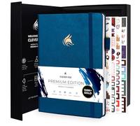 Clever Fox Planner Premium - Organizador semanal y mensual sin fecha para productividad y gestión del tiempo, A5 (azul místico)