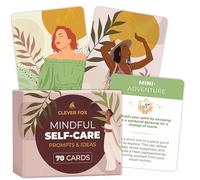 Clever Fox Tarjetas de cuidado personal para aliviar el estrés y la ansiedad, 70 tarjetas de atención plena, amor propio y salud mental, regalos de salud y bienestar para mujeres