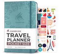 Clever Fox Travel Journal - Planificador de vacaciones con plan de presupuesto Lista de empaquetado Tracker & Trip Journal - Organizador itinerario i