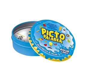 Clever Games Imagiland - Juego de Cartas Redondas Picto Palabra Agua