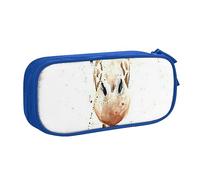 Clever Giraffe - Estuche para lápices con cremallera, color rosa de gran capacidad para escuela, oficina y viajes, Blue, Talla única, Organizador de bolsas