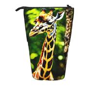 Clever Giraffe - Estuche retráctil vertical para lápices, maquillaje y objetos pequeños, Black, Talla única, Neceser de maquillaje