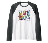 Clever Math Rocks Equipo de física Aprender Tecnología Stem G amiseta Manga Raglan