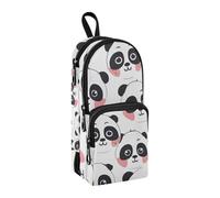 Clever Pandas - Estuche para lápices, gran capacidad, con compartimento, para estudiantes, escuela, oficina, trabajo, Clever Pandas, Talla única, Maletín