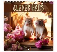 Clever Rats - Calendario de pared (30 x 60 cm, 12 x 60 cm), diseño de CALVENDO de 12 meses