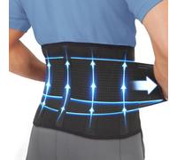 Clever Yellow faja lumbar mujer y hombre - Faja terapéutica para la espalda baja - La única faja lumbar trabajo certificada de grado médico para aliviar el dolor de la espalda baja - Talla XXL