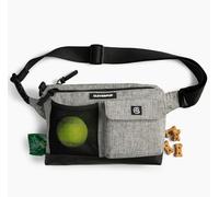 Cleverpup Bolsa bandolera para pasear y entrenar para perros, bolsa de golosinas con dispensador de bolsas para excrementos, soporte para juguetes, chirriador, almacenamiento de teléfono, correa