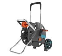 CleverRoll L Easy de Gardena: carro portamanguera con capacidad de hasta 100 m, muy estable, con cómoda guía para manguera con bastidor metálico, sistema antigoteo, montaje sin herramientas (18520-88)