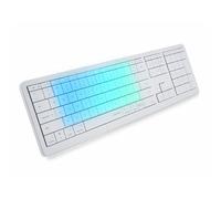 Clevetura CLVX 1 Teclado inalámbrico - Teclas táctiles y gestos AI| RGB interactivo | Bluetooth y USB-C | Teclas de tijera silenciosas de perfil bajo | Cuerpo de aluminio | Compatible con Mac/iPad