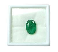 CLEVIO 3.50 Ratti Certified Natural And Nice Beryl Emerald Panna Stone.-B0BCG4K8MRNAMZ, S, Gema