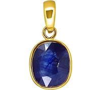 CLEVIO 9.25 Ratti 8.00 Quilates Lab - Certificado sin calefacción sin tratamiento Aaa+ Calidad Natural Blue Sapphire Neelam Gold Stone Gemstone Locket para mujeres y hombres |534|-B0C8D8TJMRNAMZ, S