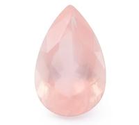 CLEVIO Cuarzo rosa natural 2.25 Ratti corte pera suelta piedra preciosa certificada en laboratorio para hombre o mujer-B0BFFJF8MRNAMZ, S, Gema