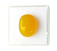 CLEVIO Piedra preciosa amarilla natural certificada de 4,13 quilates, piedra preciosa de ágata Haqiq Haqiq Haqiq para hombres y mujeres--B0CV55K4MRNAMZ, S, Gema