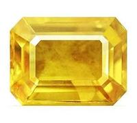 CLEVIO Piedra preciosa cultivada de zafiro amarillo de 6,25 ratti de 5,00 quilates, certificada, piedra Pukhraj, probada en laboratorio, propósito astrológico-B0B5LS7GMRNAMZ, S, Gema