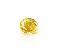CLEVIO Piedra preciosa de zafiro amarillo cultivada de ratti de 11.25 ratti certificada, piedra Pukhraj cultivada probada en laboratorio, propósito astrológico-B0DKC5GPMRNAMZ, S, Gema