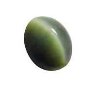 CLEVIO ® Piedra preciosa natural de ojo de gato certificada en laboratorio de 6,25 ratti / 5,62 quilates, piedra de ojo de gato, piedra de ojo de gato, B07JC8N3MRNAMZ, S, Gema