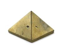 CLEVIO Shivalays Pirámide de pirita dorada natural (tamaño 1 pulgada/35 gramos)-B0CK4B3PMRNAMZ, S, Gema