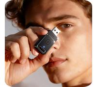 Cleviton Adaptador inalámbrico para Apple Carplay, 3 conexiones de coche, sin latencia, Plug & Play, adaptador inalámbrico Carplay, 2026 Mini Car Play Dongle inalámbrico para dispositivos GPS con