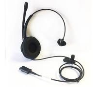 Cleyver Auricular OD HC 40 + 1 almohadilla grande Auricular profesional para teléfono fijo, versión mono + 1 almohadilla grande de cuero sintético adicional
