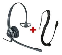 Cleyver Auricular OD HC 40 + Cable QD - RJ Pack auricular + cable con conexiones QD (para el auricular) y RJ (para el teléfono fijo)