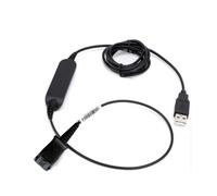 Cleyver Cable Cleyver USB70 Adaptador QD - USB para conectar el auricular a un PC